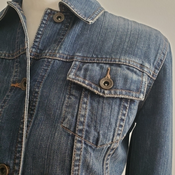 Lauren Jeans Co. Premium Women's Denim Jacket Size Extra Small - Picture 9 of 15
